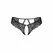 Obsessive Divienne Black Open-Design Thong with Lace and Jewelry Accents 2XL/3XL