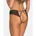 Obsessive Divienne Open Thong Black - Lace Minimalist Design, Size Adjustable L/XL