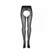 Obsessive Norless Era Black Tights with Decorative Lettering, Size Universal S/M