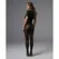 Obsessive Patrise Me Black Semi-Transparent Tights with Back Detail S/M