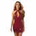 Obsessive Redya Dress Red - Glossy Adjustable Fit Eveningwear S/M