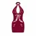 Obsessive Redya Dress Red - Glossy Adjustable Fit Eveningwear S/M