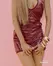 Obsessive Redya Dress Red - Glossy Adjustable Fit Eveningwear S/M