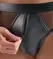 Svenjoyment Briefs L Black Wetlook with Transparent Net Panels