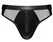 Svenjoyment Briefs L Black Wetlook with Transparent Net Panels