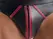 Svenjoyment Thong 2XL Black Wetlook with Red Accents, Stretch Fit