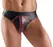 Svenjoyment M. Thong XL Black Wetlook with Red Accents, Zipper Front