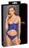 Cottelli Lingerie Blue Strapless Corset Set S Lace & Wetlook Finish