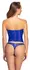 Cottelli Lingerie Blue Strapless Corset Set S Lace & Wetlook Finish