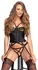 Cottelli Lingerie Corset Straps 85B/L Satin-Finish Adjustable Set Black