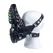 Red Leather Sniff My Sneaker Leather Mask Black - Adjustable Cowhide Model