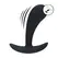 LEVELZ Vibrating Silicone Prostate Massager Medium Black Ergonomic