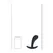LEVELZ Vibrating Silicone Prostate Massager Medium Black Ergonomic