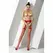 Passion S011 Red Mesh Strip Panty - Seamless Bold Design, One Size