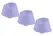 Womanizer W-Heads 3-Pack Lilac M - Replacement Stimulation Heads Medium