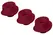 Womanizer 3-Pack Replacement Heads L Bordeaux Silicone Premium 2/Classic 2