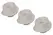 Womanizer W-Heads L Grey Attachment Set 3 pcs Silicone Accessory