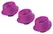 Womanizer Replacement Heads L Purple 3-Pack - Silicone, 23mm Inner Diameter
