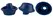 Womanizer Heads Blueberry M - Silicone Replacement Set, 3 pcs
