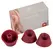 Womanizer Heads Duo Bordeaux M Replacement Attachments, 3-Pack, Silicone