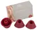 Womanizer Heads Duo Bordeaux S - Replacement Silicone Attachments, 3-Pack