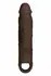SHAFT Model F Vibrating Sheath Size 1 Mahogany FlexiSkin™ Silicone