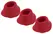 Womanizer W-Heads Set 3x Medium Red - Replacement Silicone Heads M