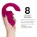 Womanizer Blend Rabbit Vibrator Dual Stimulation Vibrant Pink 113x51x139mm