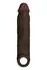SHAFT Sheath Model F Size 1 Liquid Silicone Sleeve 19.8cm Mahogany