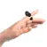 Black&Silver DuckyMania Rechargeable Silicone Finger Massager, Black