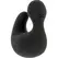 Black&Silver DuckyMania Rechargeable Silicone Finger Massager, Black