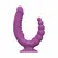 Teazers Double Vibrator Purple - Dual Action Model with Suction Cup & Remote