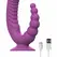 Teazers Double Vibrator Purple - Dual Action Model with Suction Cup & Remote