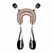Rosy Gold Sling Restraint Set Adjustable System Rose Gold Finish