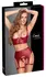 Cottelli Lingerie Bordeaux Matte Shelf Bra Set 85B/L with Thigh Straps