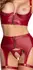 Cottelli Lingerie Red Matte Shelf Bra & Suspender Set 80B/M
