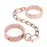 Rosy Gold Adjustable Metal Handcuffs with Quick Release, Rose Gold Finish