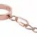 Rosy Gold Adjustable Metal Handcuffs with Quick Release, Rose Gold Finish