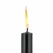 Rosy Gold Seduction Candle Set Black - Elegant Drip Candles, 4 pcs