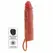 ToyJoy Hydrated Skin Silicone Vibrating Sleeve Caramel 20cm Remote-Controlled
