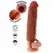 TOYJOY Hydrated Skin Silicone Extension Sleeve Caramel 20cm Flexible Fit
