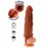 ToyJoy Hydrated Skin Silicone Sleeve Caramel 16 cm Double-Layer System