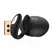 Rosy Gold C-Shape Black - Multi-Zone Vibrator with Luxury Charging Case