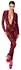 Noir Handmade Kink Royal Jumpsuit Burgundy Red L - Velvet Flock Print