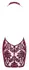 Noir Handmade Kink Royal Mini Dress Burgundy Red Size M Velvet Print