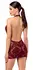 Noir Handmade Kink Royal Burgundy Red Velvet Mini Dress S