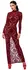 Noir Handmade Kink Royal Long Burgundy Velvet Dress XL