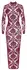 Noir Handmade Kink Royal Long Flocked Burgundy Dress M