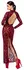Noir Handmade Kink Royal Long Velvet Burgundy Dress Size S