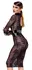 Noir Handmade Kink Royal Lace Midi Dress XL - Black, Adjustable Waist